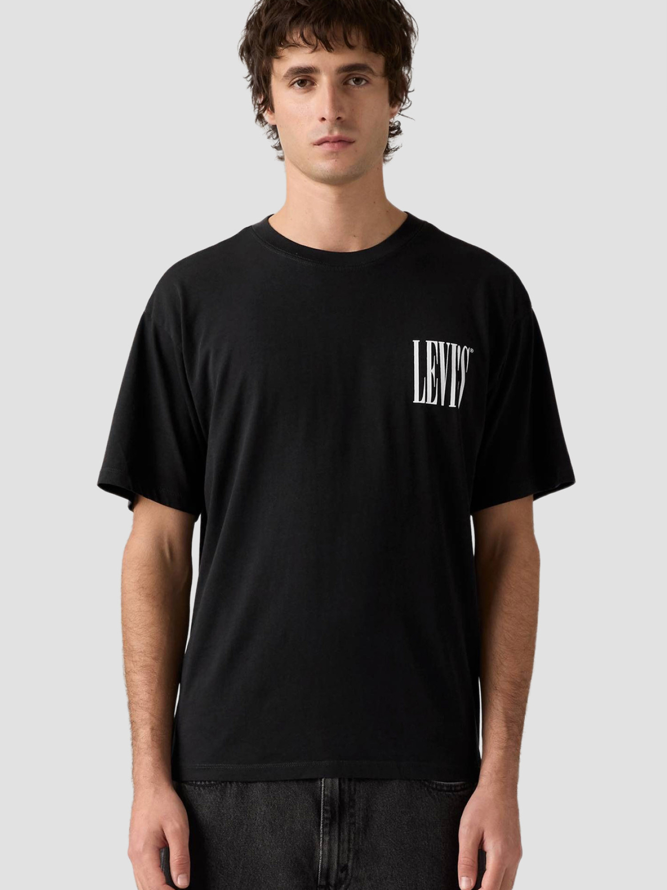 Мужская черная футболка модель 87373;0397 Фото