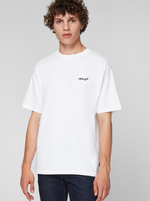 Мужская белая футболка модель A0637;0000 Фото