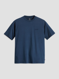 Мужская темно-синяя футболка модель A0637;0058 Фото