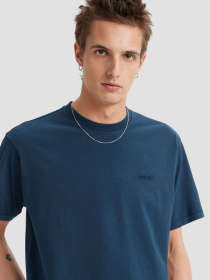 Мужская темно-синяя футболка модель A0637;0058 Фото