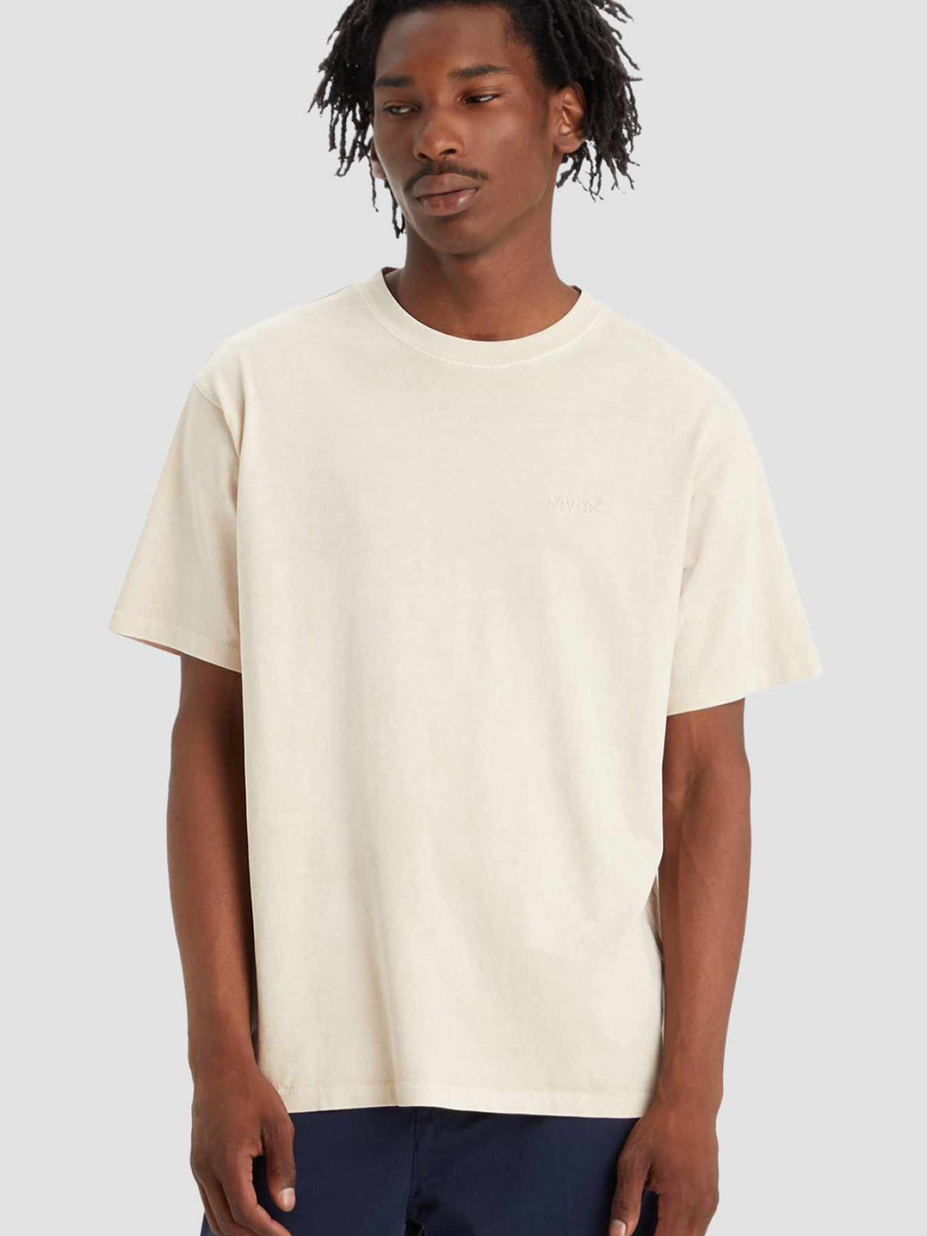 Мужская белая футболка модель A0637;0093 Фото