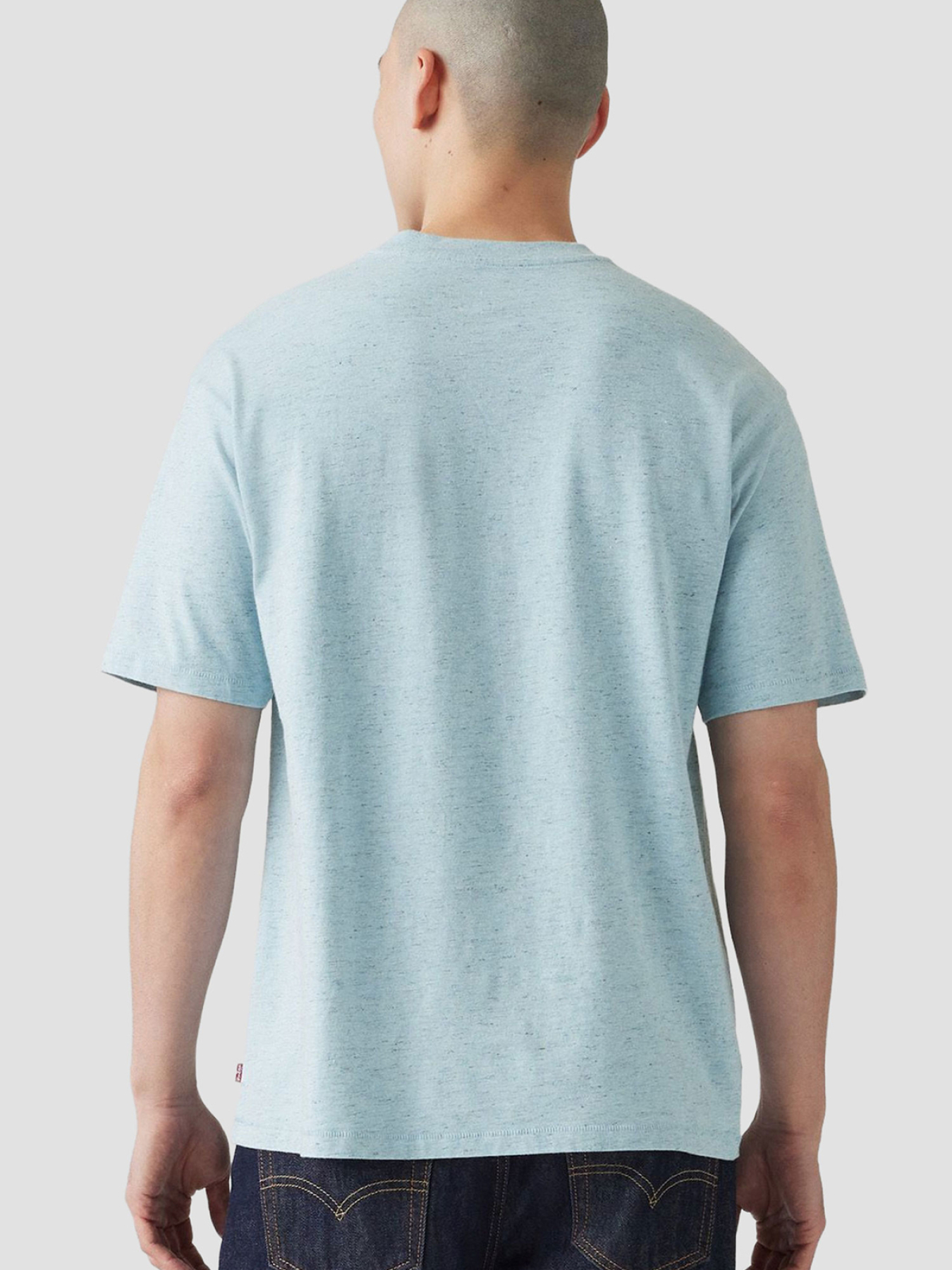 Чоловіча блакитна футболка модель A0637;0141 Фото