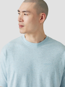 Чоловіча блакитна футболка модель A0637;0141 Фото