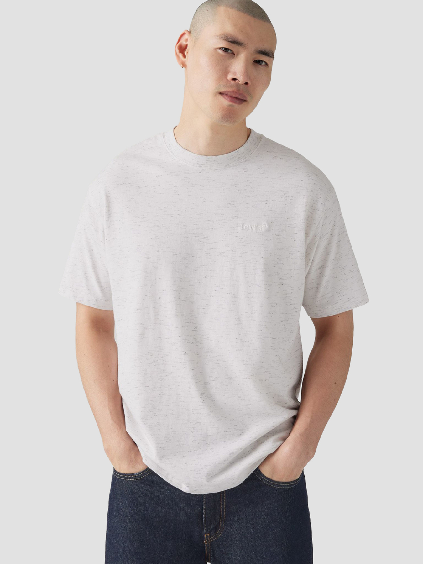 Чоловіча сіра футболка модель A0637;0142 Фото