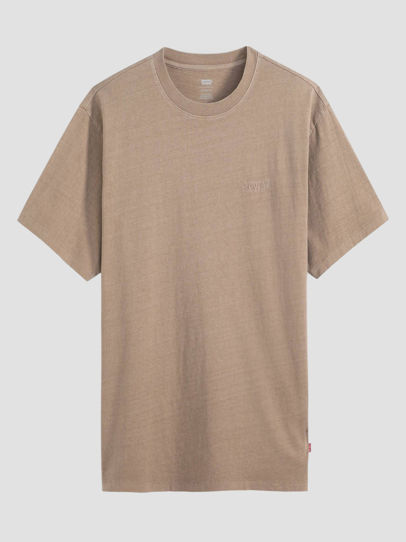 Чоловіча бежева футболка модель A0637;0161 Фото