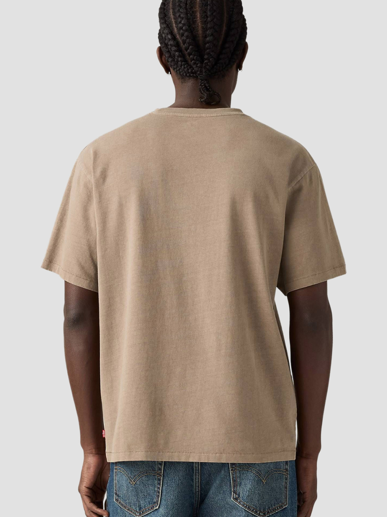 Чоловіча бежева футболка модель A0637;0161 Фото