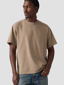 Чоловіча бежева футболка модель A0637;0161 Фото