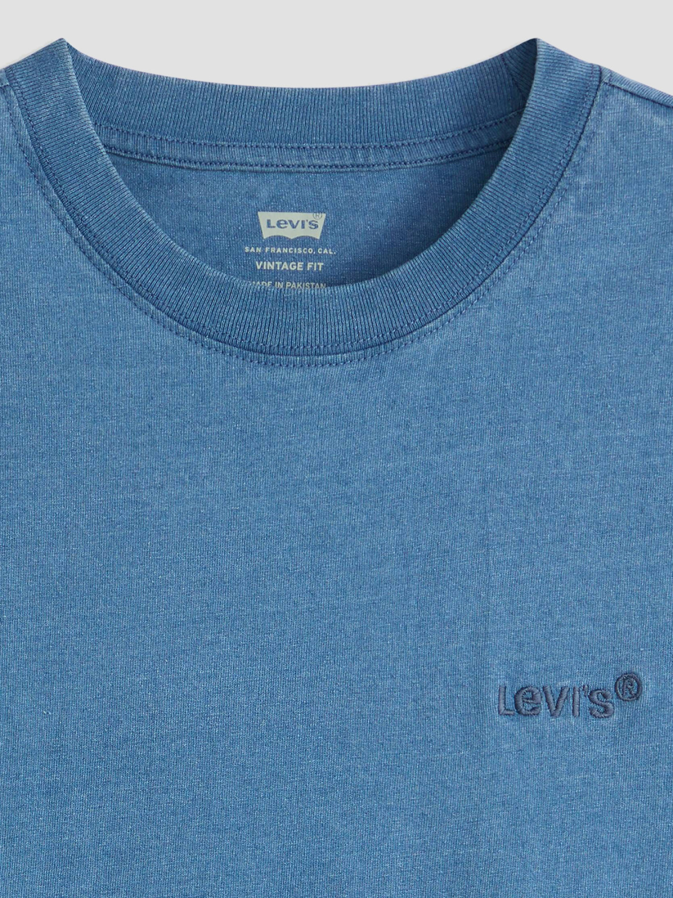 Чоловіча синя футболка модель A0637;0173 Фото