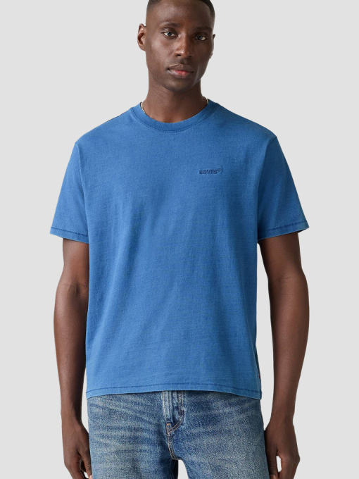 Чоловіча синя футболка модель A0637;0173 Фото