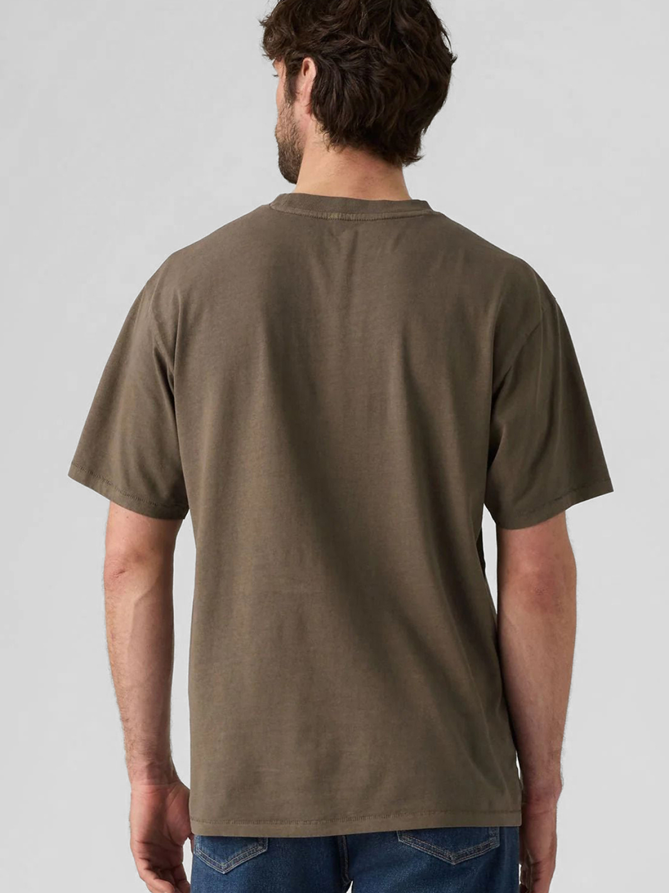Чоловіча коричнева футболка модель A0637;0175 Фото