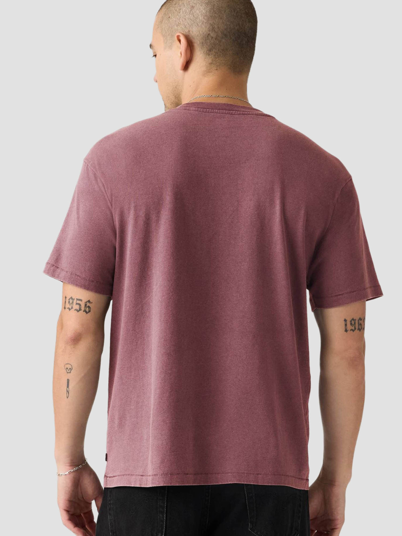 Мужская розовая футболка модель A0637;0178 Фото