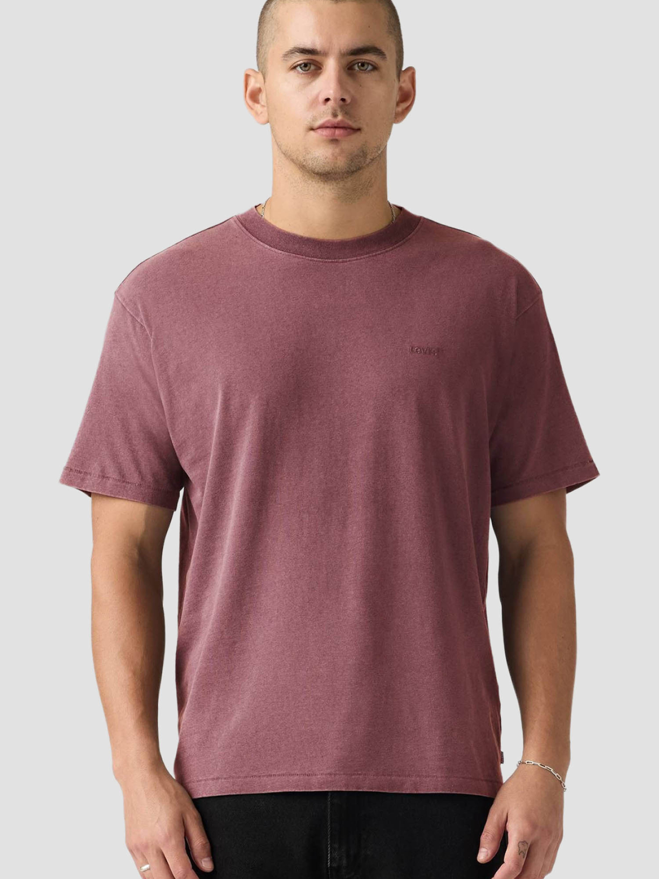 Мужская розовая футболка модель A0637;0178 Фото