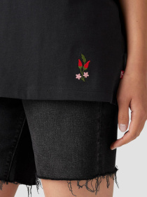 Жіноча чорна футболка модель A4924;0081 Фото