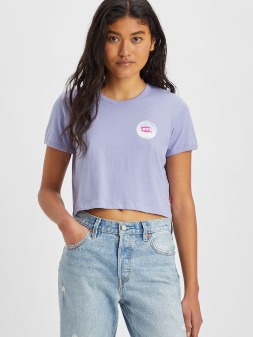 Жіноча бузкова футболка модель A4926;0015 Фото