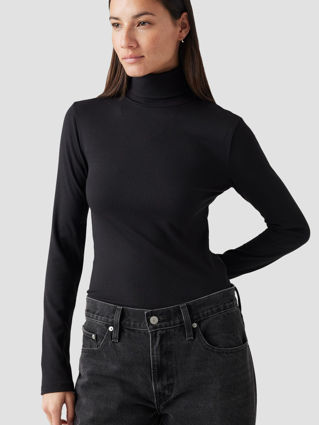 Жіночий чорний гольф модель A8769;0000 Фото