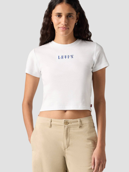 Жіноча біла футболка модель A8798;0043 Фото