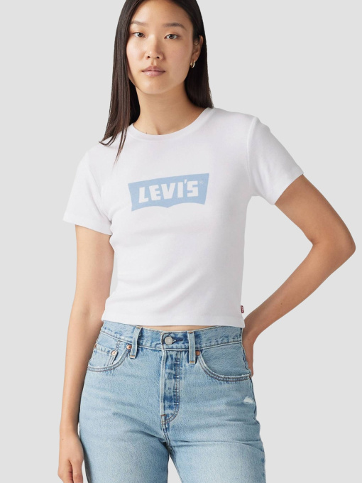 Жіноча біла футболка модель A8798;0047 Фото