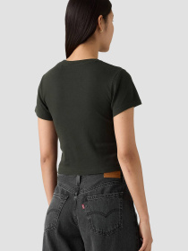 Жіноча чорна футболка модель A8798;0060 Фото