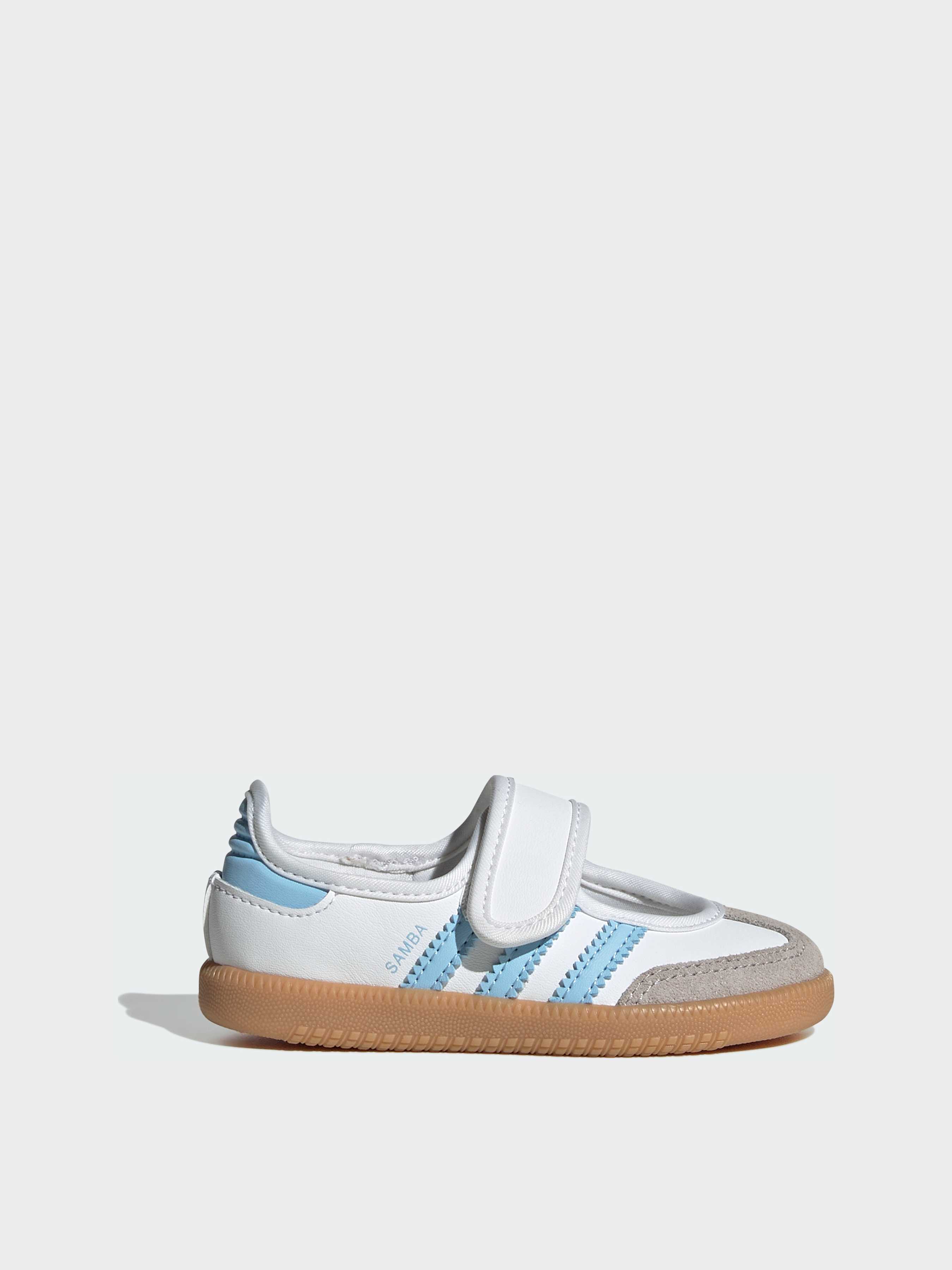 Шкіряні Дитячі Балетки adidas Samba (JQ9322) колір білий