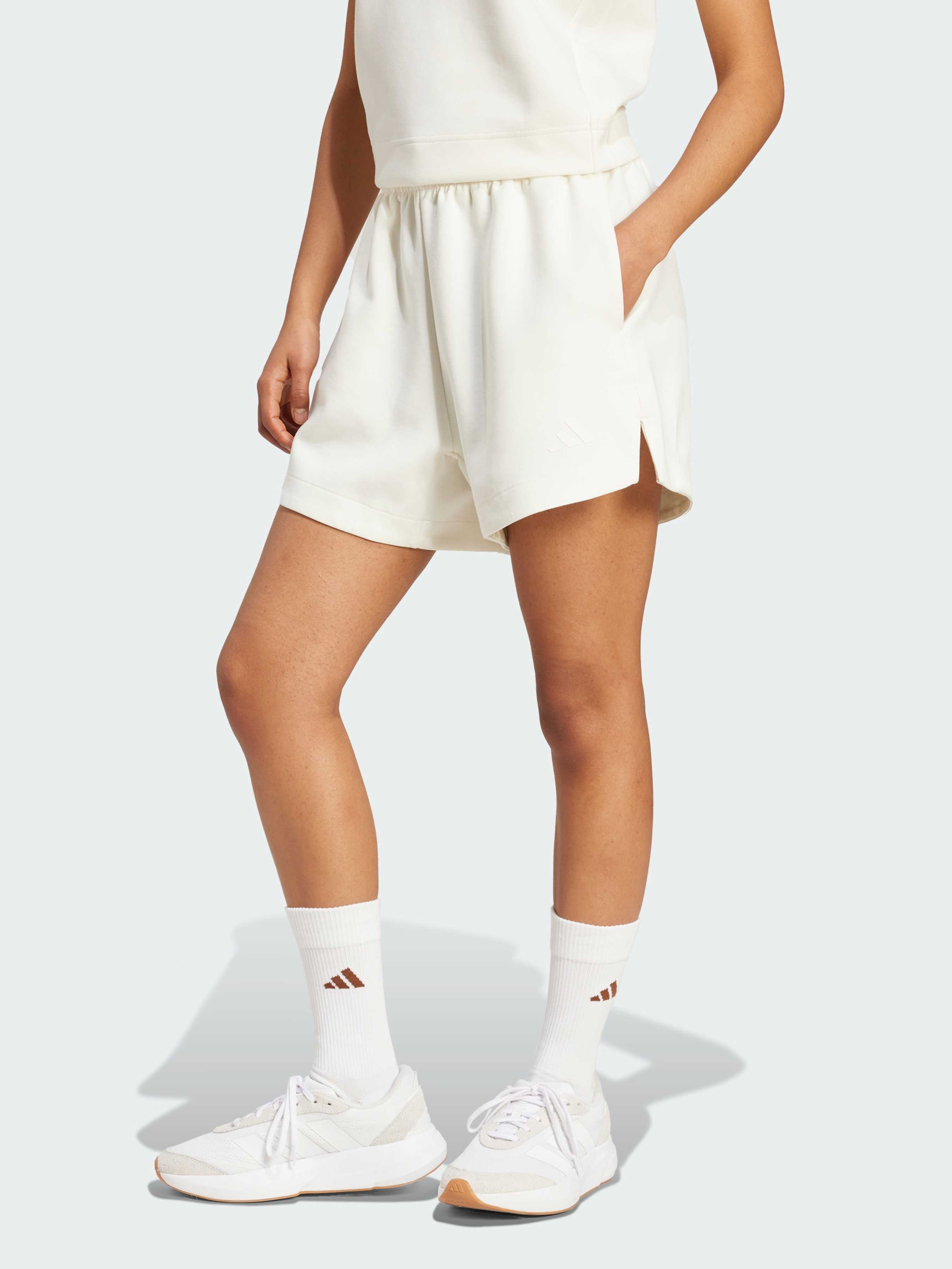 Бавовняні Жіночі Повсякденні шорти adidas  (JV9876) колір білий adidas - купити в Україні