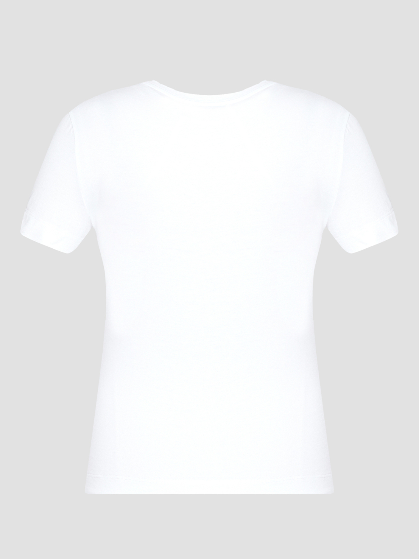 Женская белая футболка модель J0707.3762;3001 Фото