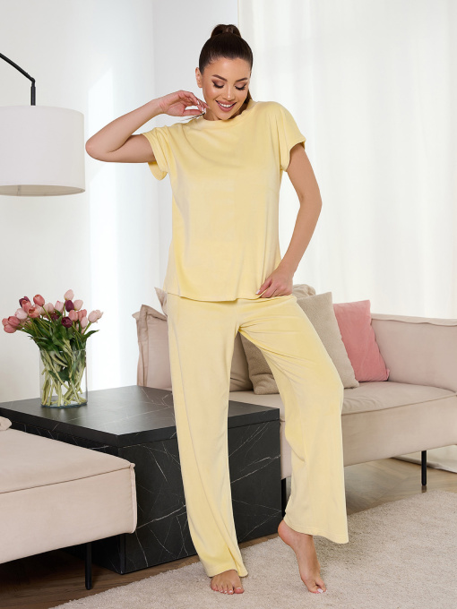 Пижама ISSA Plus модель 13667_желтый Пижама ISSA Plus модель 13667_желтый Фото