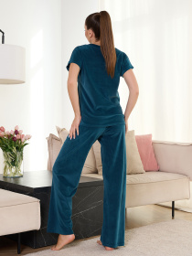 Піжама ISSA Plus модель 13667_бирюзовый Фото