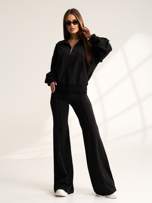 Повседневный костюм ISSA Plus модель 15510_черный Фото