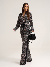 Повсякденний костюм ISSA Plus модель 15543_коричневый Фото