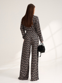 Повсякденний костюм ISSA Plus модель 15543_коричневый Фото