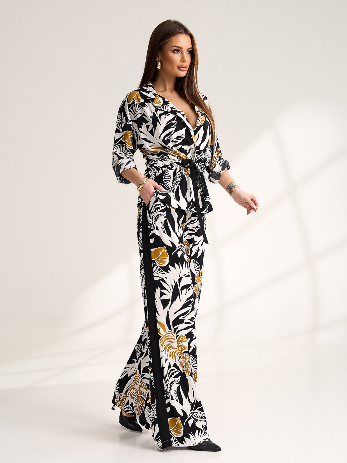 Повсякденний костюм ISSA Plus модель 15545_мультиколор Фото