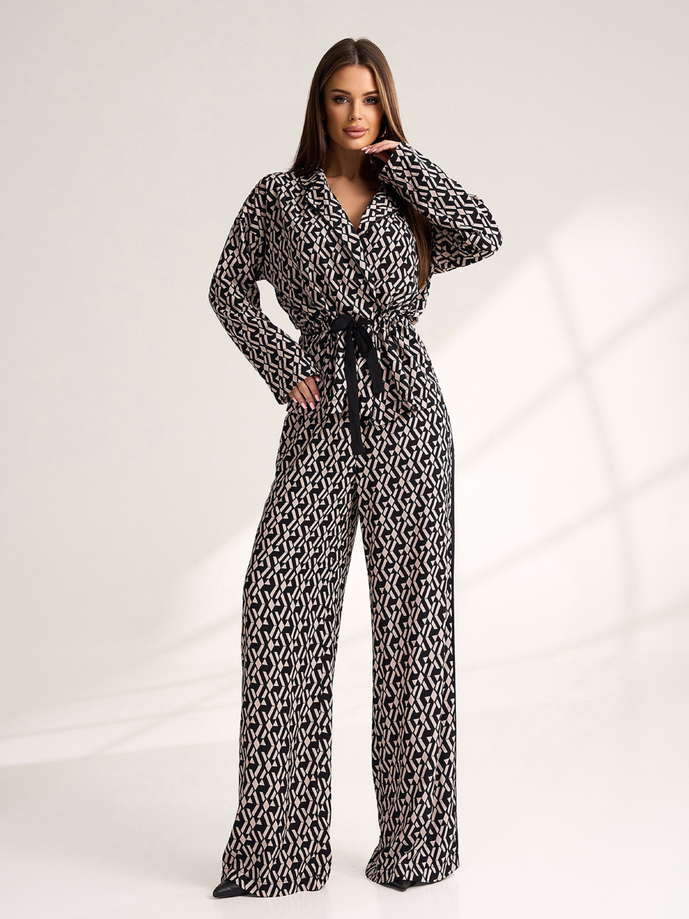 Повседневный костюм ISSA Plus модель 15548_мультиколор Фото