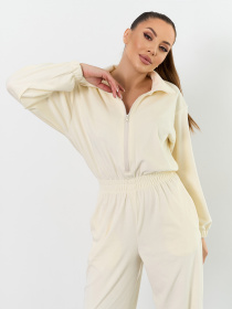 Комбинезон ISSA Plus модель SA-703_молочный Фото