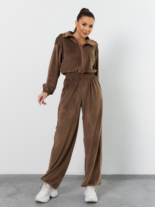 Комбінезон ISSA Plus модель SA-703_темно-бежевый Фото