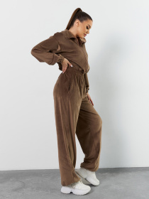 Комбинезон ISSA Plus модель SA-703_темно-бежевый Фото