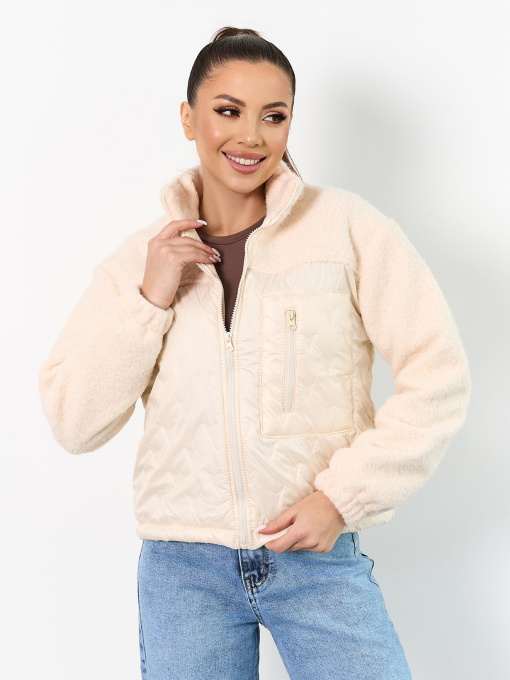 Куртки модель SA-704_молочный Фото