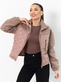 Куртки модель SA-704_темно-бежевый Фото