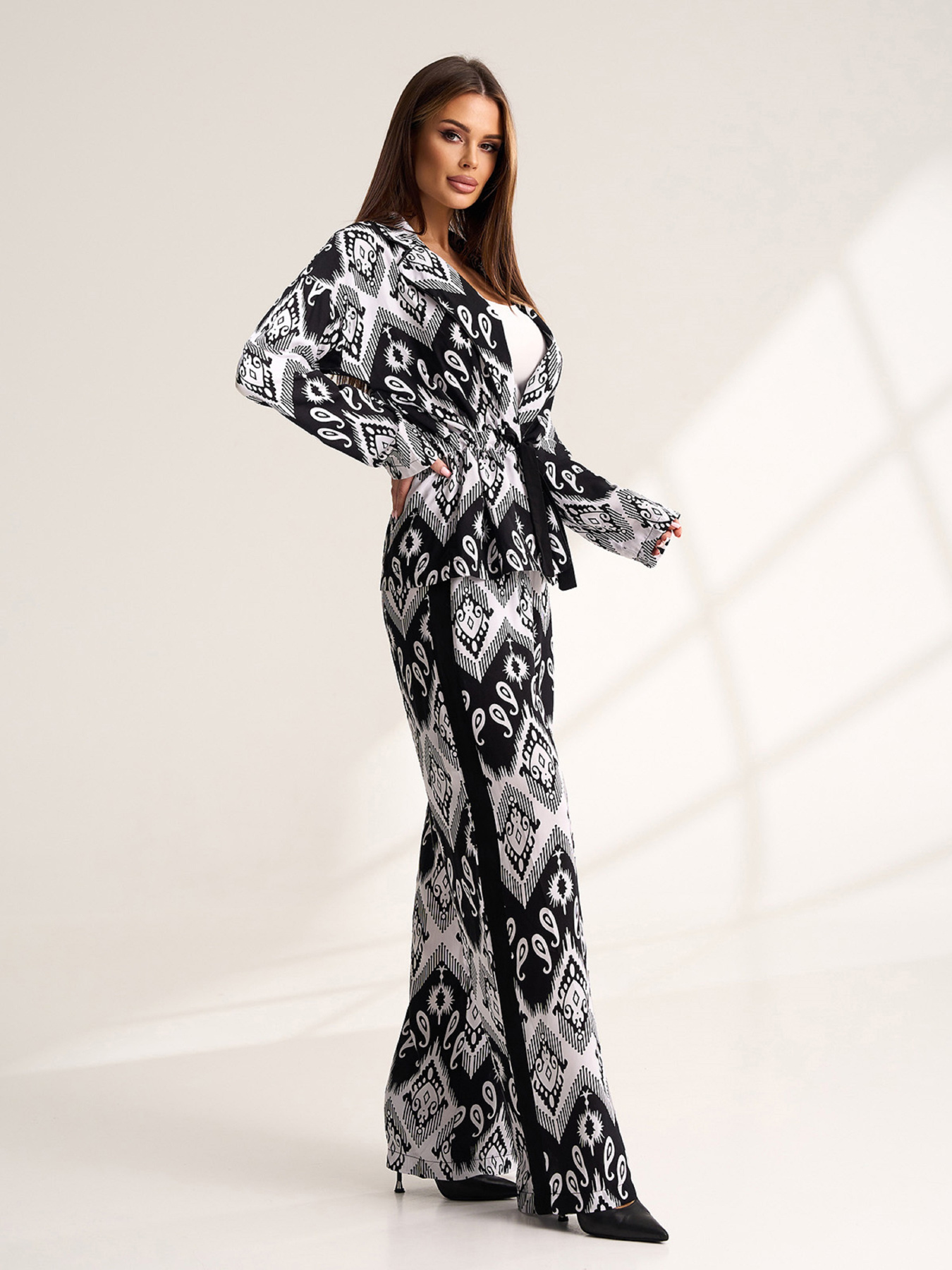 Повсякденний костюм ISSA Plus модель 15546_мультиколор Фото