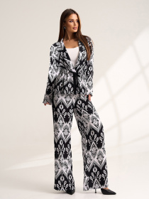 Повсякденний костюм ISSA Plus модель 15546_мультиколор Фото