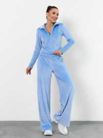 Повседневный костюм ISSA Plus модель 15342_голубой Фото
