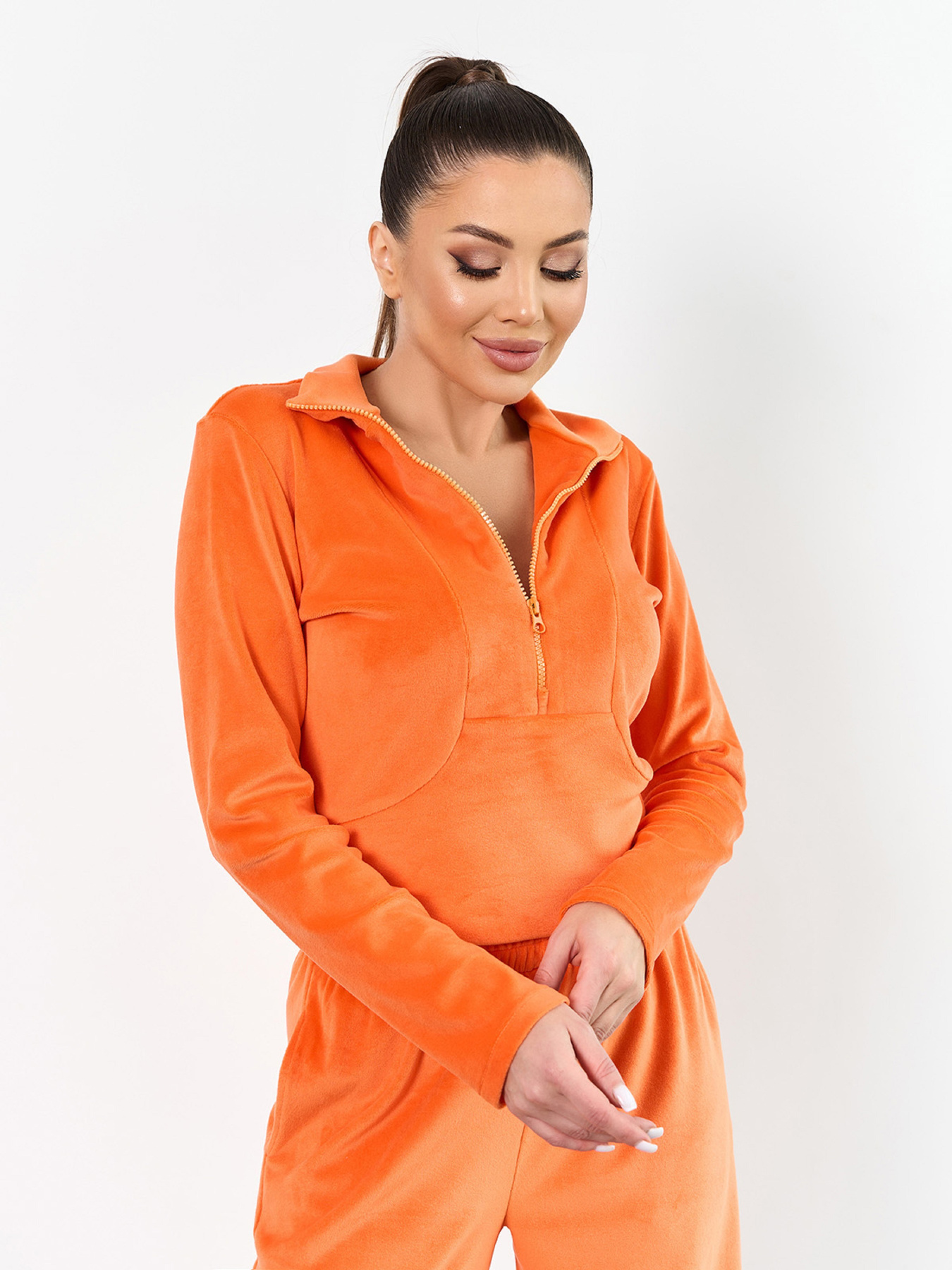 Повседневный костюм ISSA Plus модель 15342_оранжевый Фото