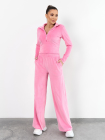 Повседневный костюм ISSA Plus модель 15342_розовый Фото
