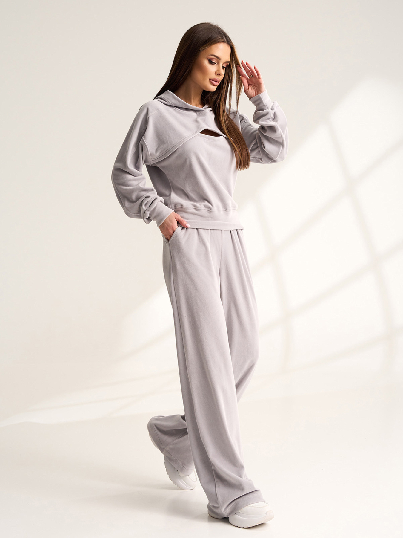 Спортивный костюм ISSA Plus модель 15526_серый Фото