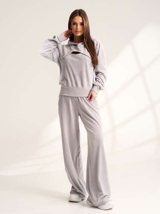 Спортивный костюм ISSA Plus модель 15526_серый Фото