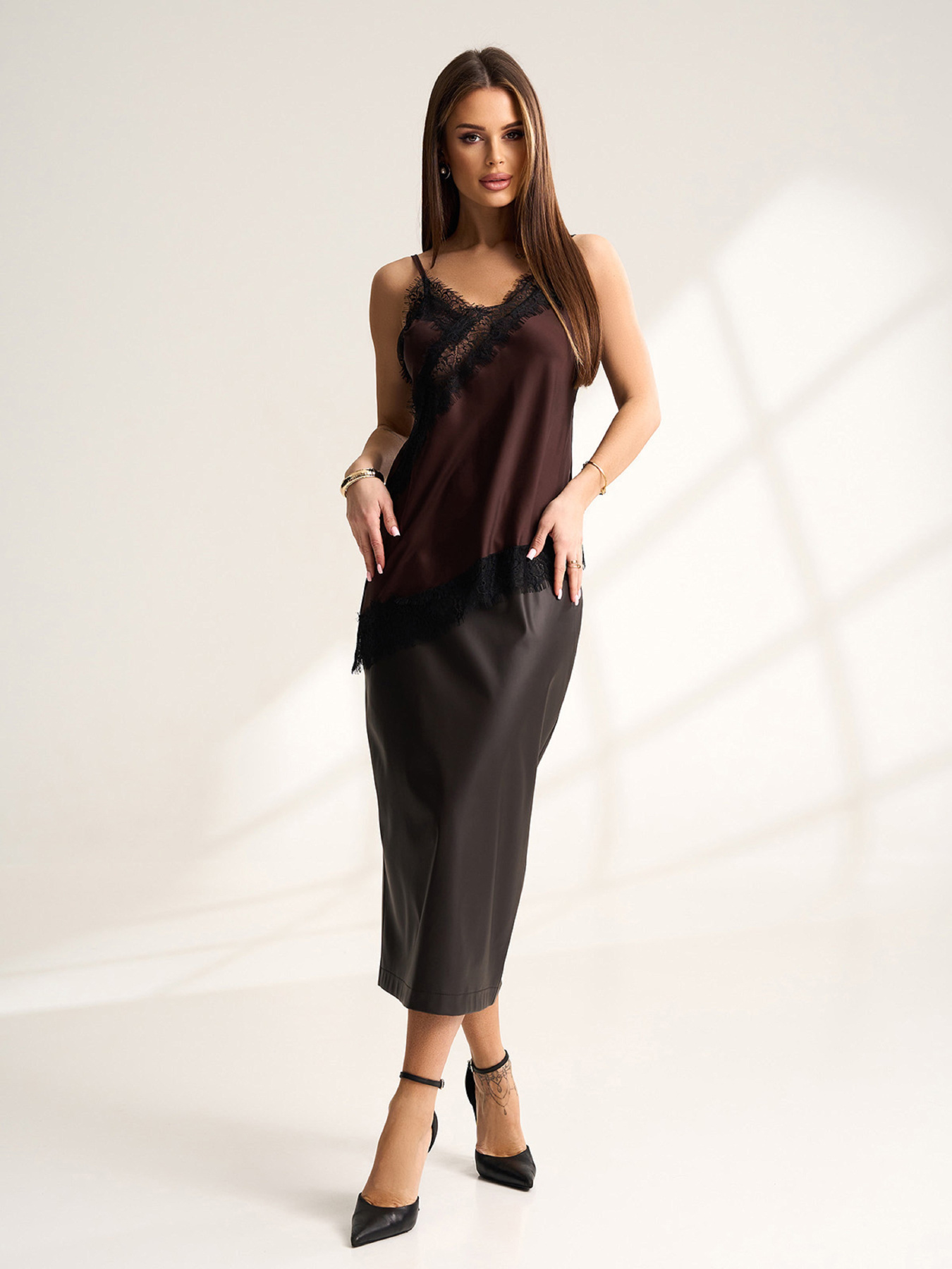 Топы модель 15532_темно-коричневый Фото