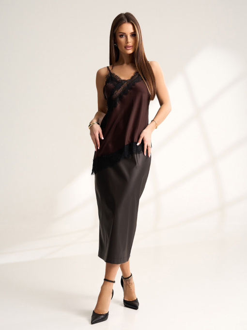 Топы модель 15532_темно-коричневый Фото