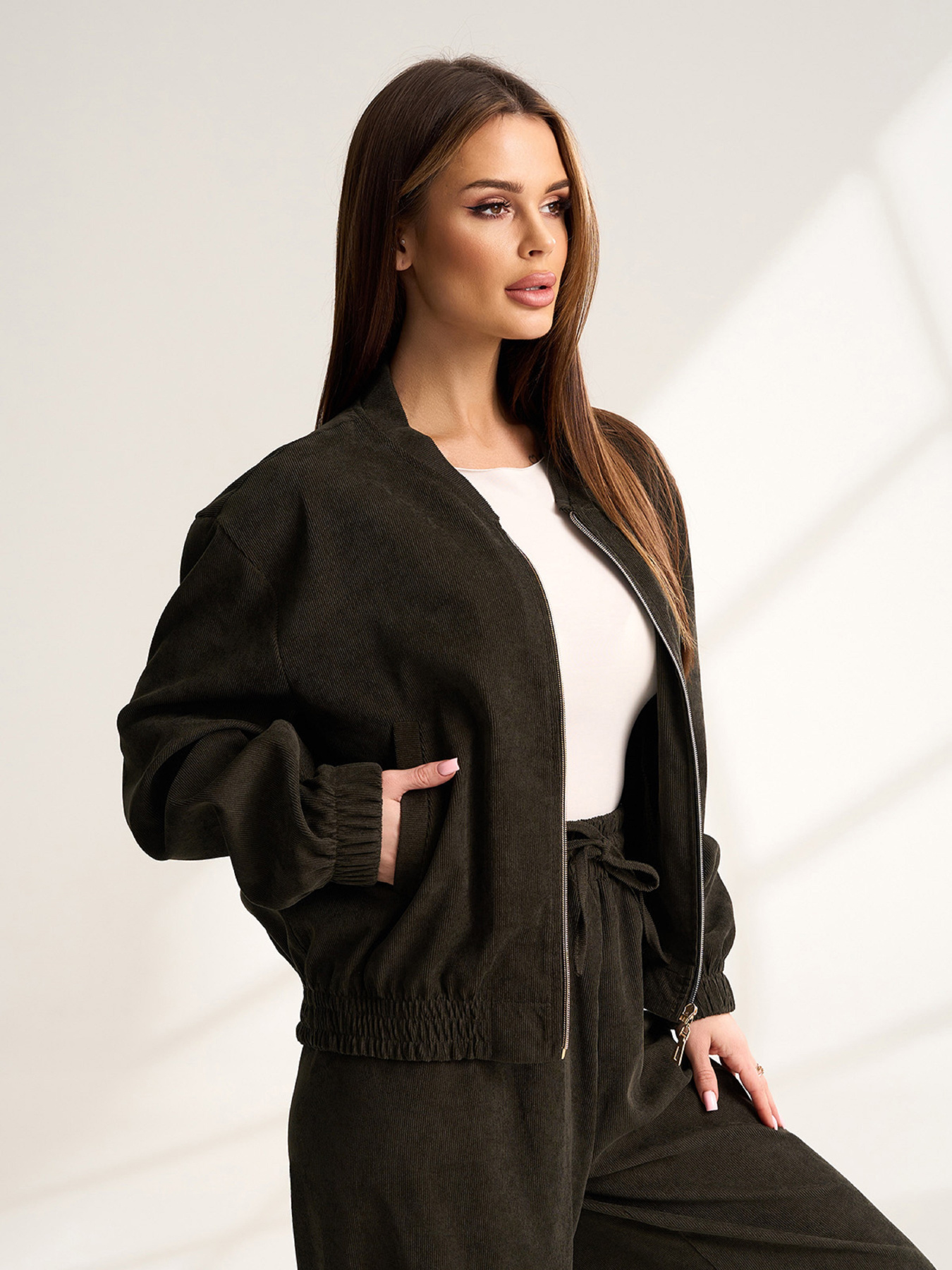 Куртки модель 15533_хаки Фото