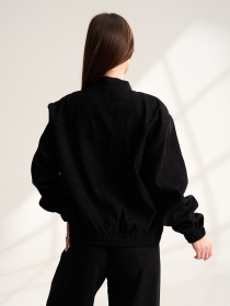 Бомбер ISSA Plus модель 15533_черный Фото