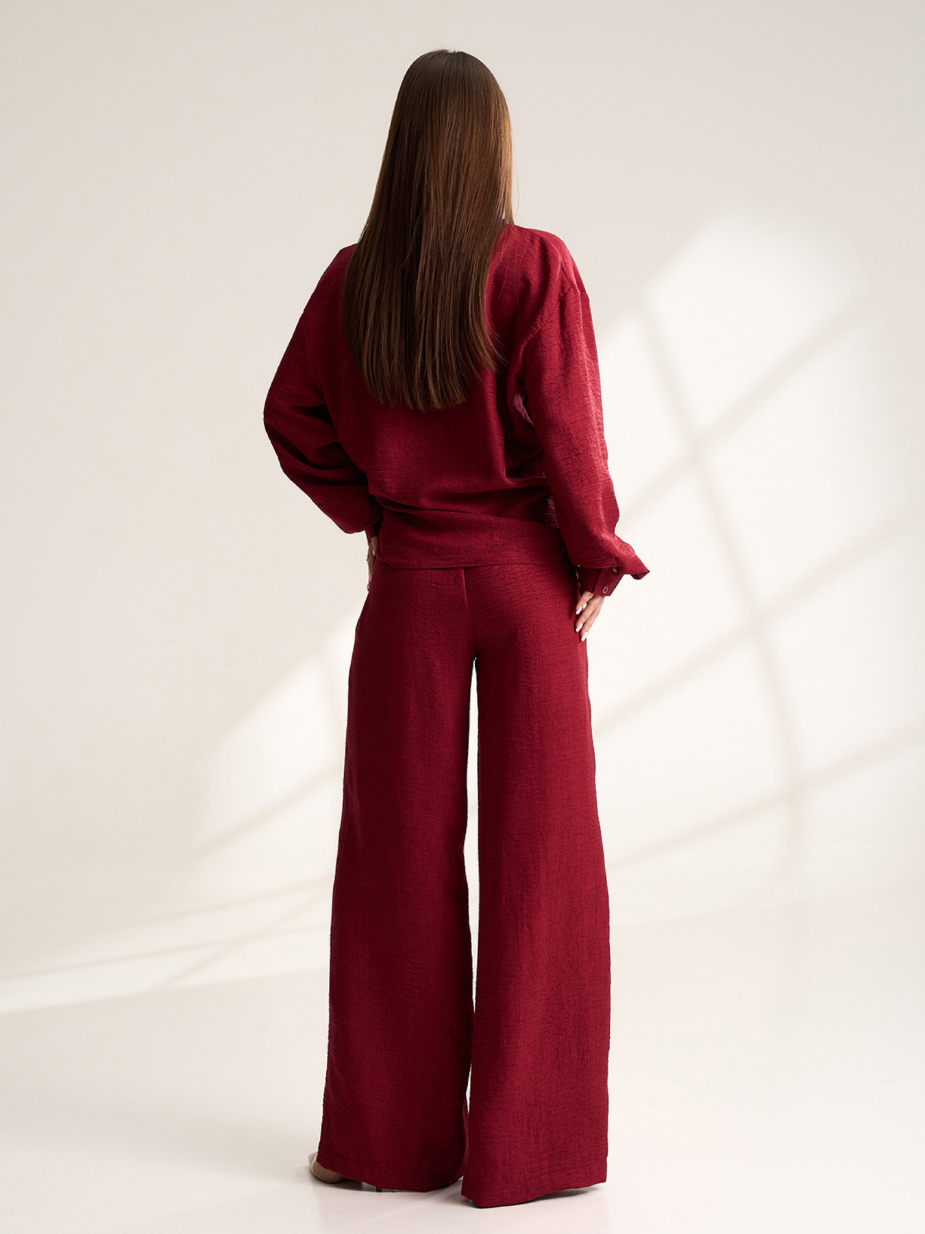 Повсякденний костюм ISSA Plus модель 15534_темно-бордовый Фото