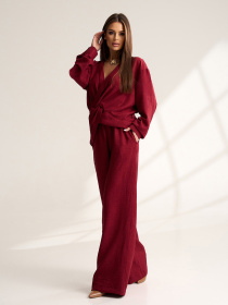 Повсякденний костюм ISSA Plus модель 15534_темно-бордовый Фото